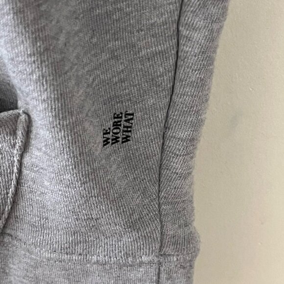 WeWoreWhat Heather Gray Oversized boxy slouchy drop shoulder Hoodie XS - Picture 5 of 10
